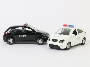 ماشین پلیس عقب کش