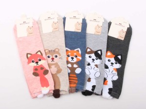 جوراب ساق دار طرح حیوانات (9 سال به بالا)