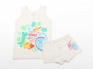 ست زیرپوش و شورت دایناسور طوسی (تنوع سایز)