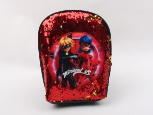 کوله پشتی پولکی دختر کفشدوزکی (دارای تنوع طرح و رنگ)