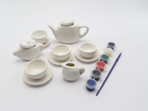 ست چایخوری با آبرنگ