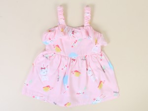 پیراهن نوزادی دخترانه نخی bamshi