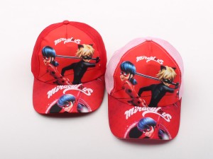 کلاه لبه دار دختر کفشدوزکی (5 سال به بالا)