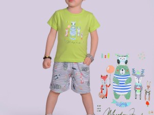 تیشرت و شلوارک نوزادی kido max