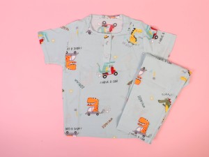 تیشرت و شلوار راحتی نوزادی نخی bamshi