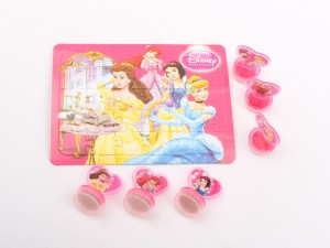 ست مهر 6 عددی و پازل پرنسس های دیزنی