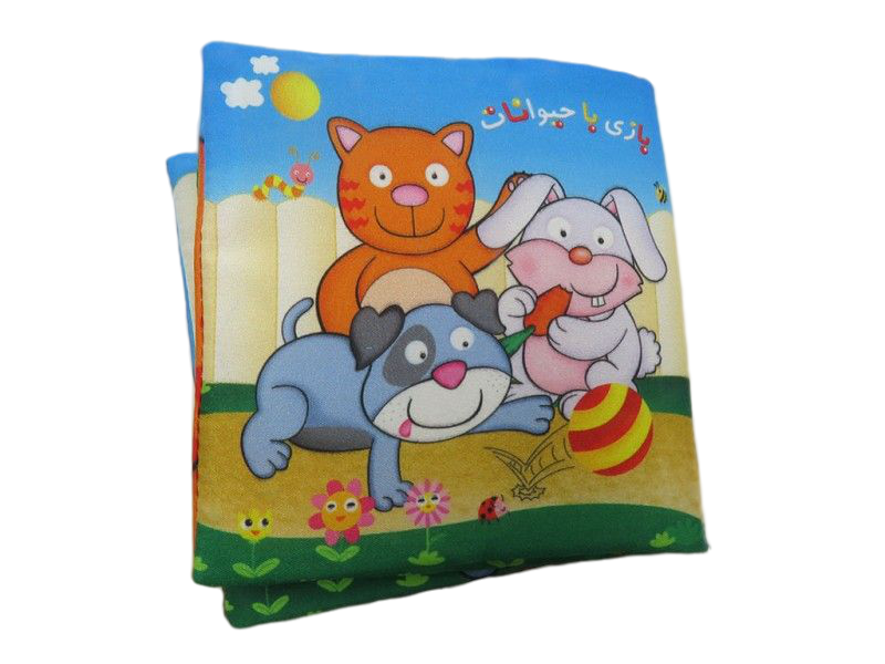 کتاب پارچه ای بازی با حیوانات