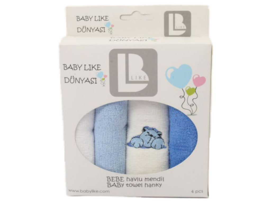 حوله دست و صورت 4 عددی بیبی لایک baby like