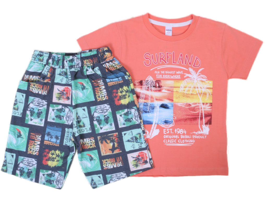 تیشرت و شلوارک راحتی پسرانه kido max