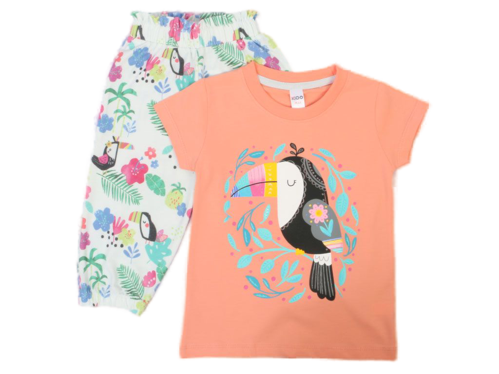 تیشرت و شلواربرمودا دخترانه kido max