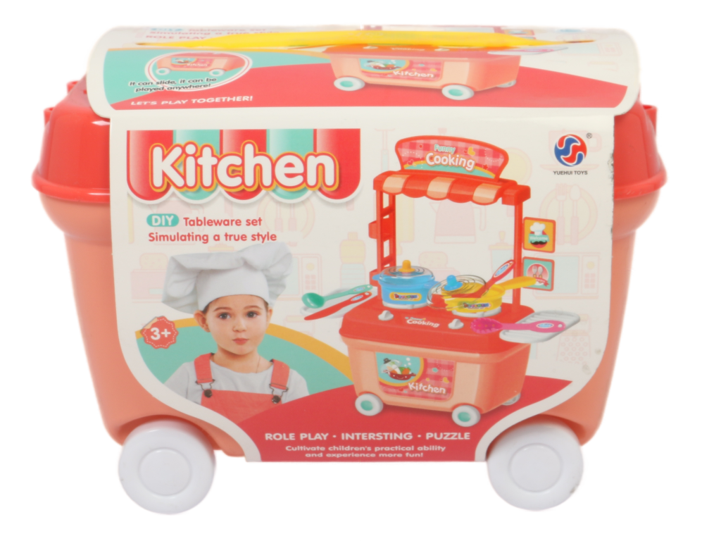 ست ظروف آشپزخانه  کالسکه ای  yuehui toys