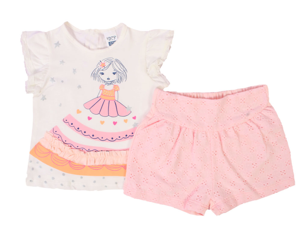 ست تیشرت شلوارک نوزادی دخترانه iggy baby