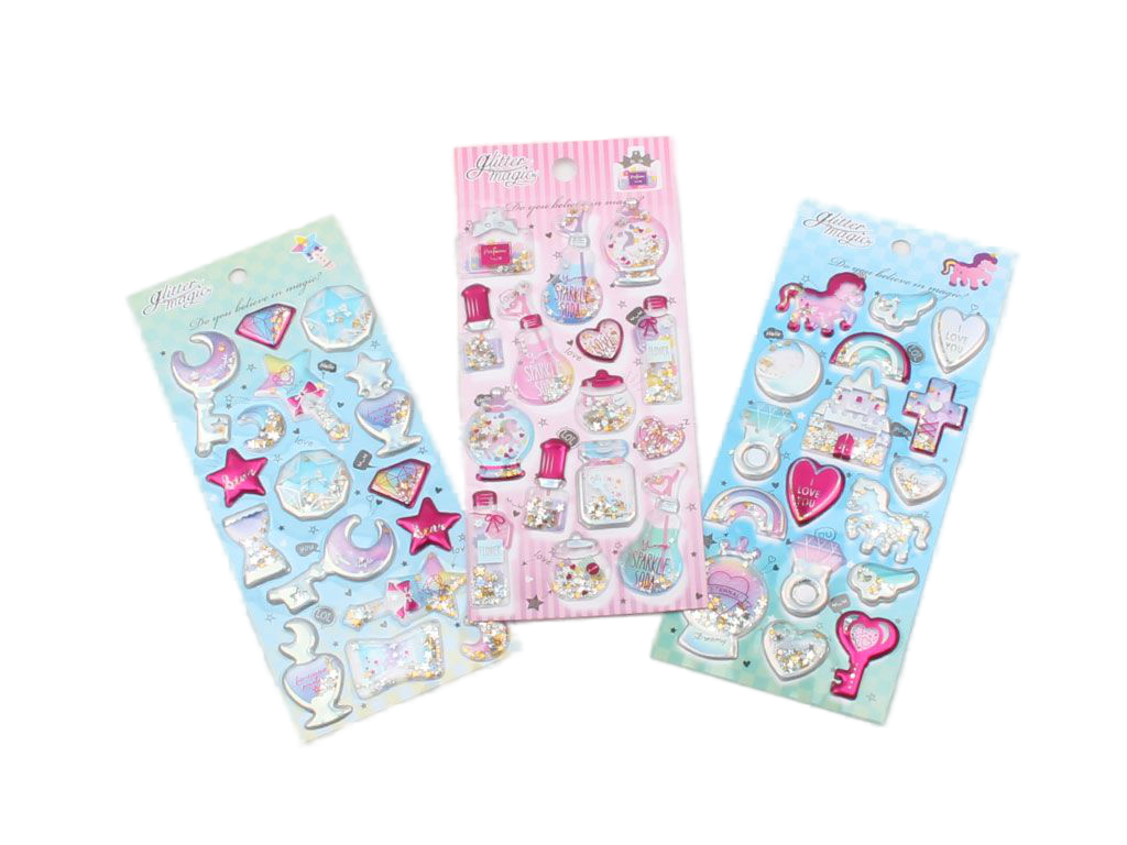 استیکر فانتزی پولکی