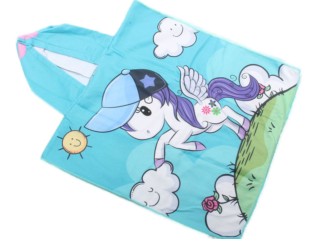 حوله پانچو اسب تک شاخ دخترانه (7-3 سال)