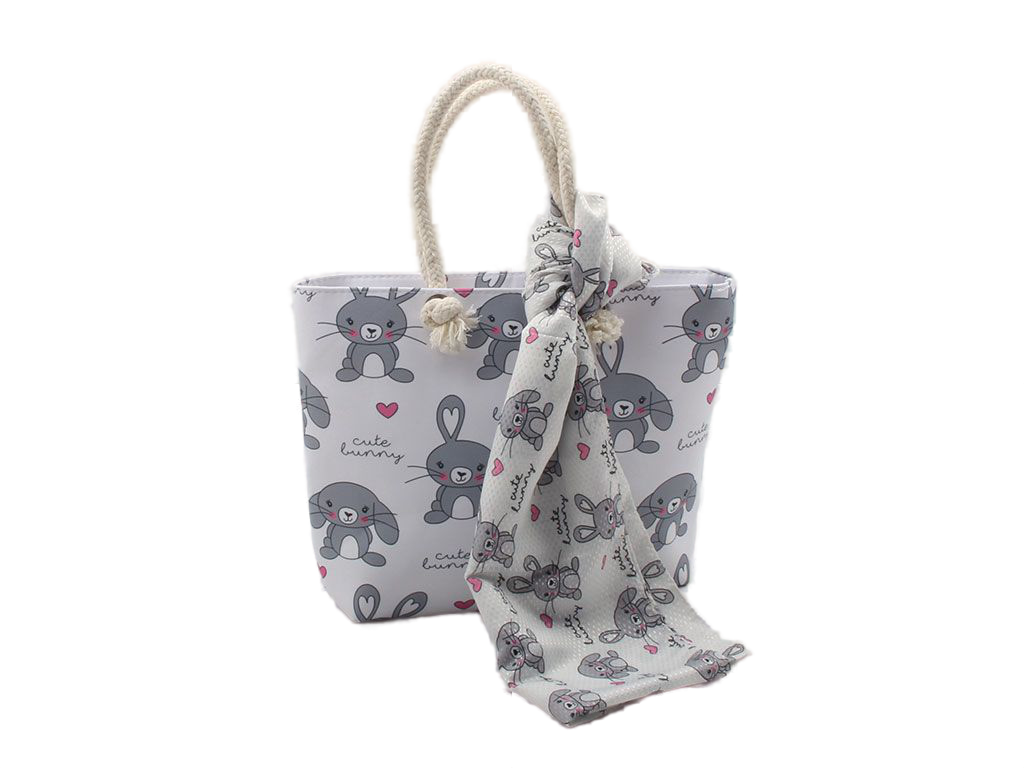 ست کیف و شال طرح خرگوش