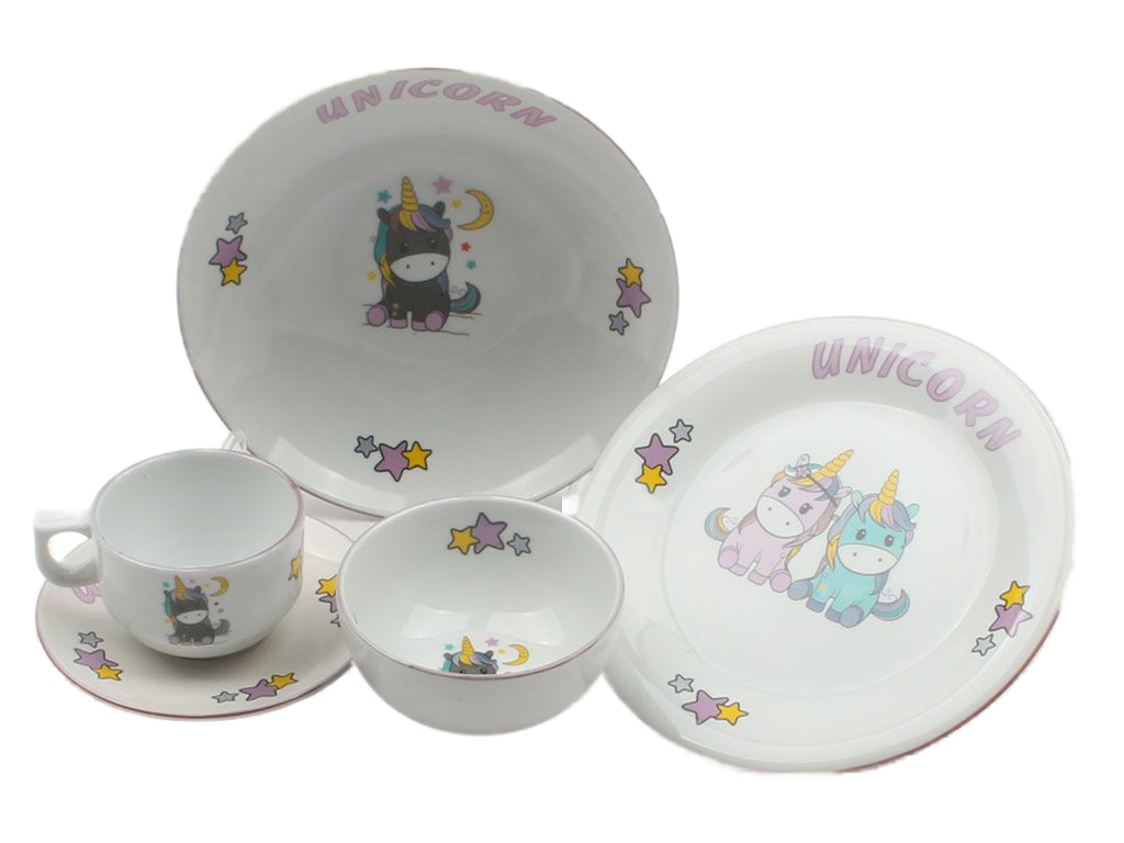 سرویس غذاخوری 5 تکه اسب تک شاخ