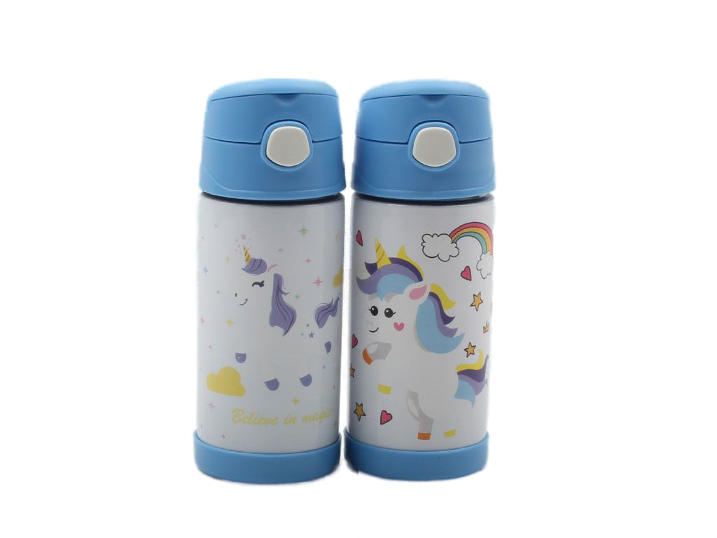 قمقمه استیل نی دار اسب تک شاخ