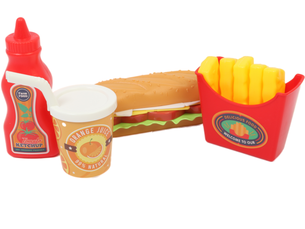 ست 5 تکه فست فود و بستنی