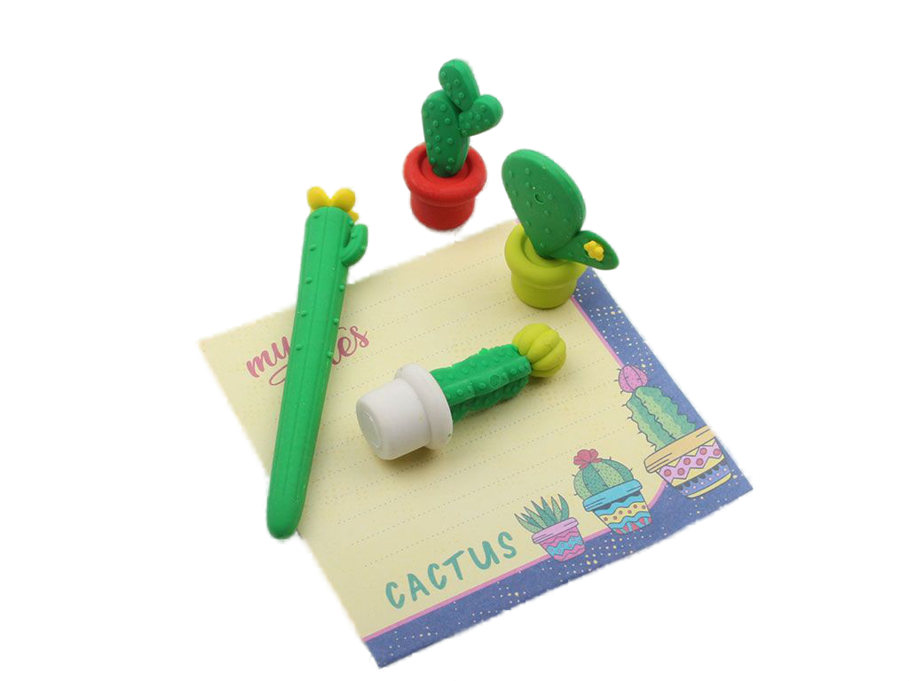 پاک کن فانتزی کاکتوس(4 عددی)