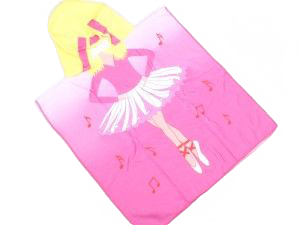 حوله پانچو دختر بالرین (7-3 سال)