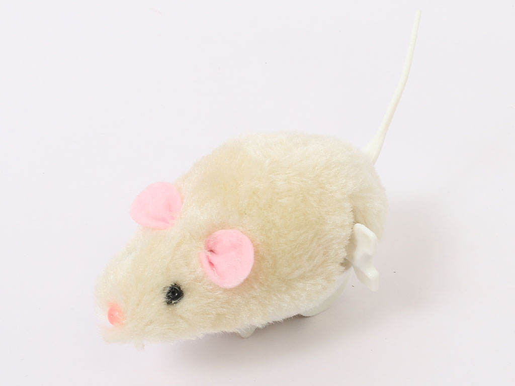اسباب بازی موش کوکی شیری رنگ