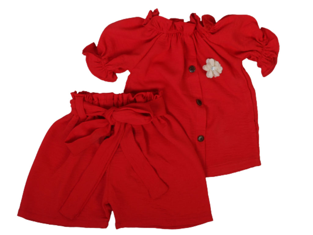 ست بلوز و شلوارک دخترانه kids land