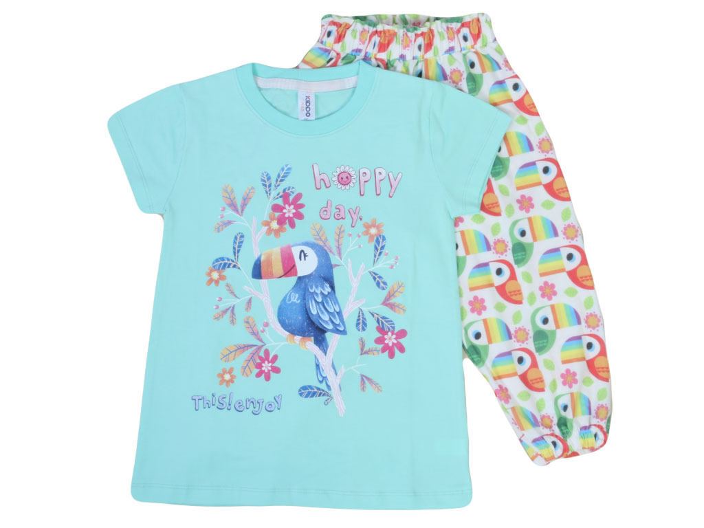 تیشرت و شلوارک راحتی دخترانه kido max