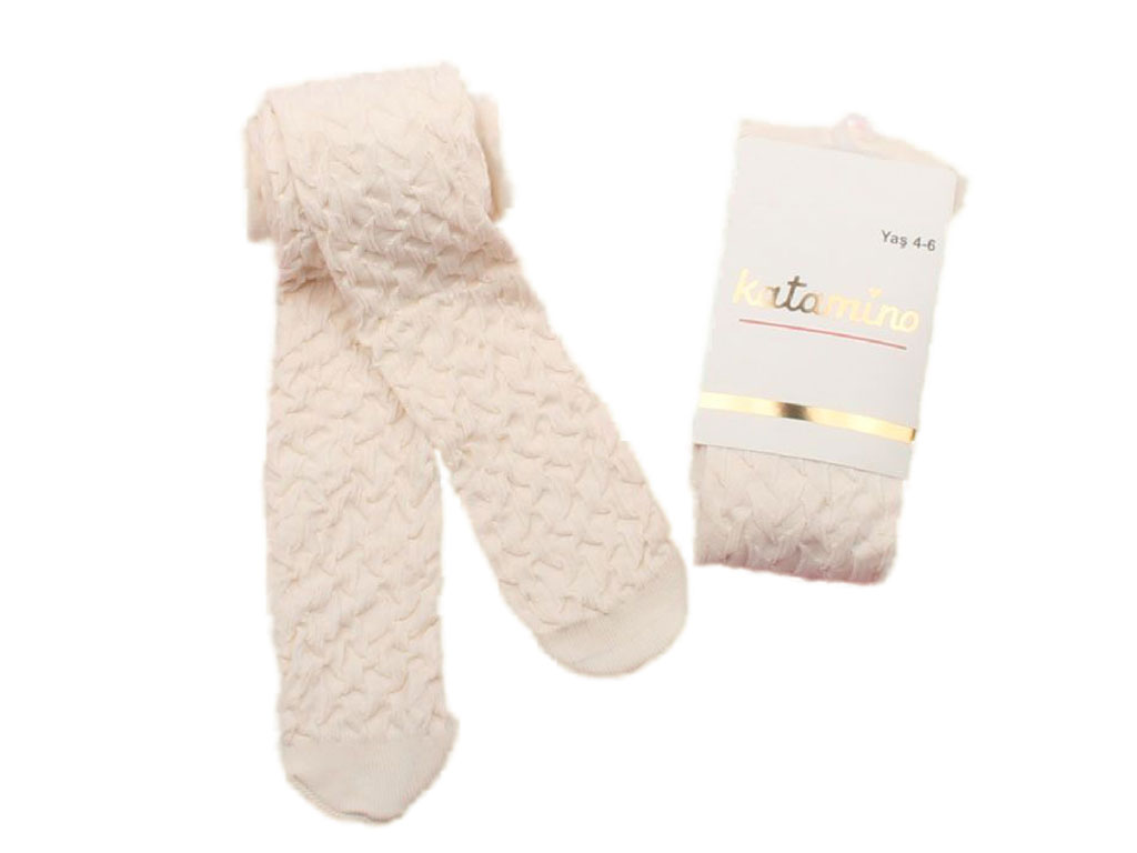 جوراب شلواری شیری Katamino