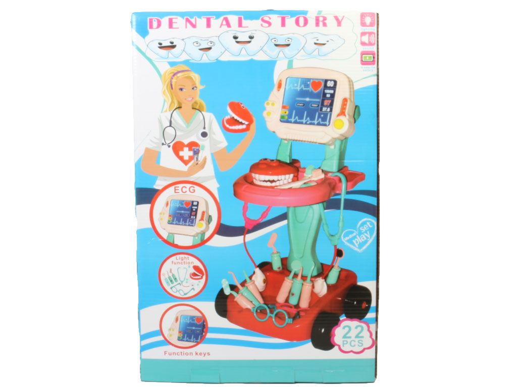 ست تجهیزات پزشکی موزیکال اسباب بازی 22 قطعه happy toys