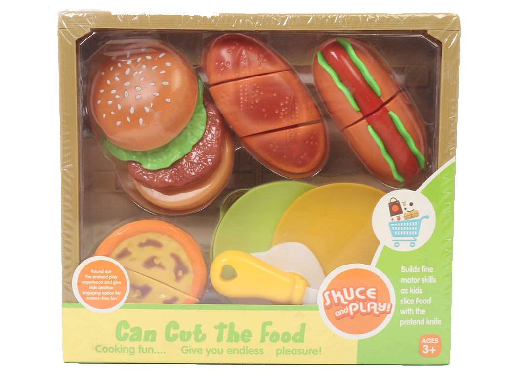 ست 9 تکه فست فود برشی اسباب بازی lima