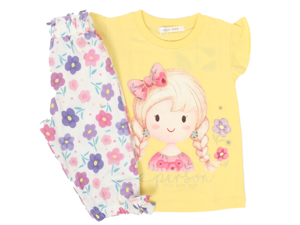 تیشرت و شلوارک راحتی دخترانه kido max