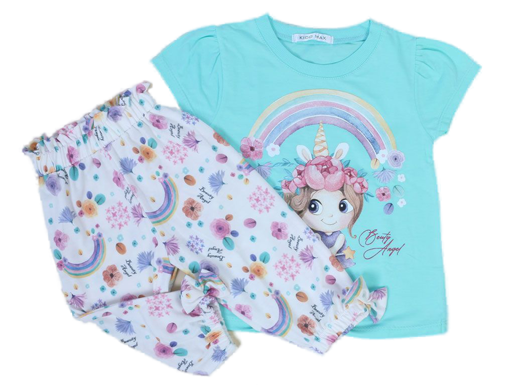 تیشرت و شلوارک راحتی دخترانه kido max