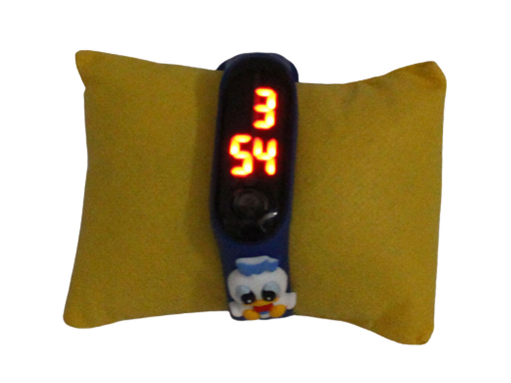 ساعت مچی عروسکی LED دار (دارای رنگبندی)