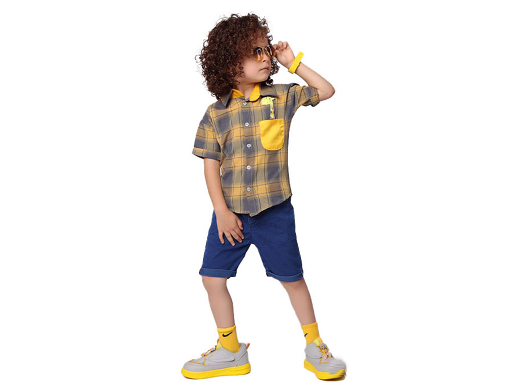 شومیز و شلوارک کمرکش جین پسرانه hypee kids