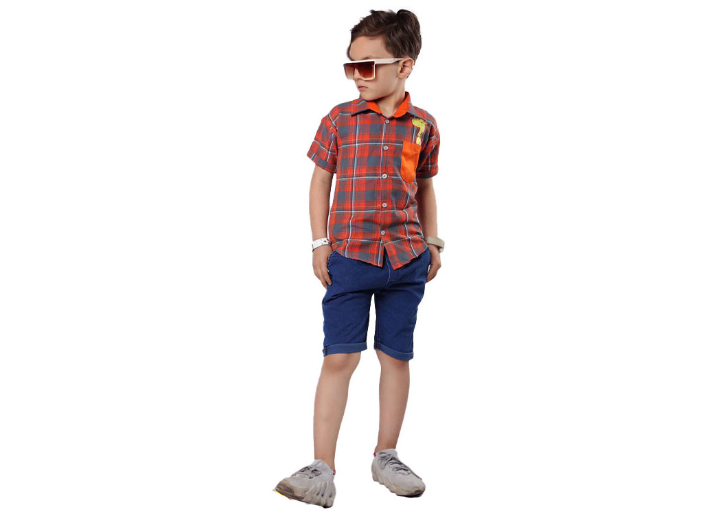 شومیز و شلوارک کمرکش جین پسرانه hypee kids