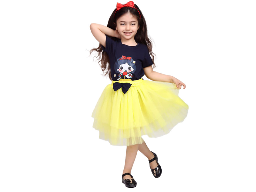 ست تیشرت و دامن  دخترانه hypee kids