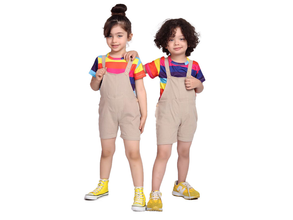 تیشرت و شلوارک پیشبندی بچه گانه hypee kids