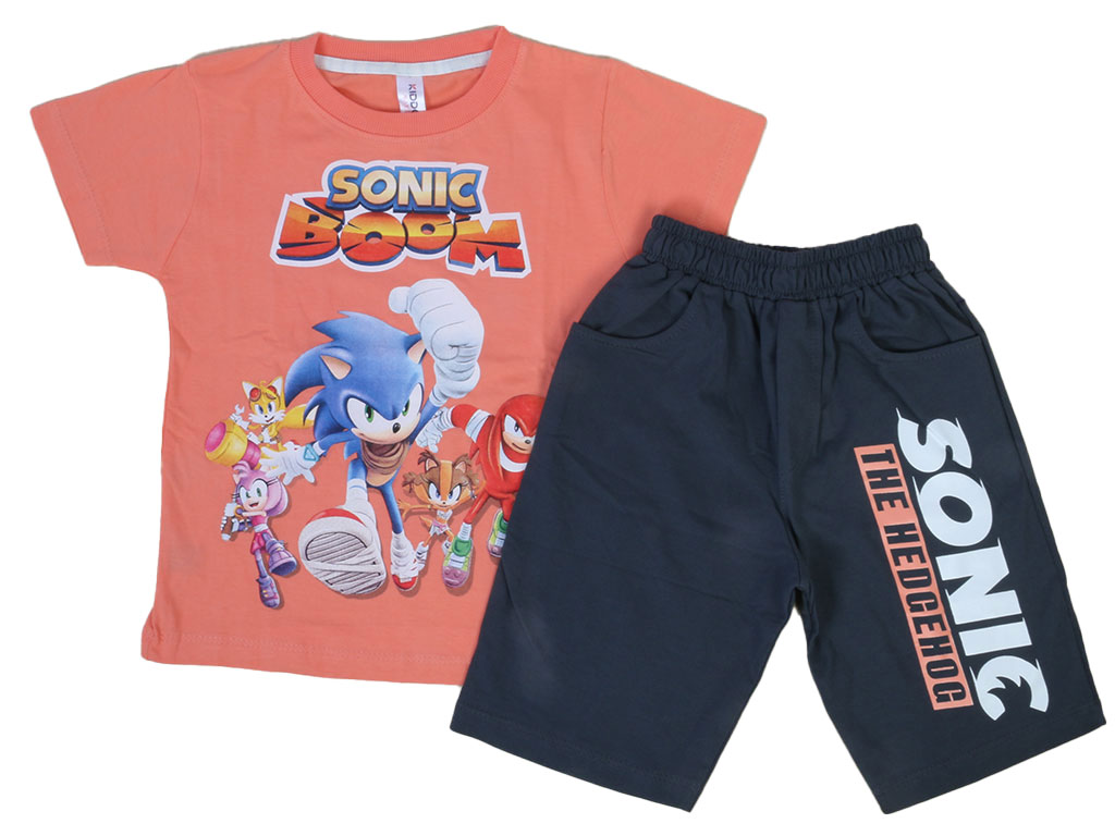 تیشرت و شلوارک راحتی پسرانه سونیک kido max