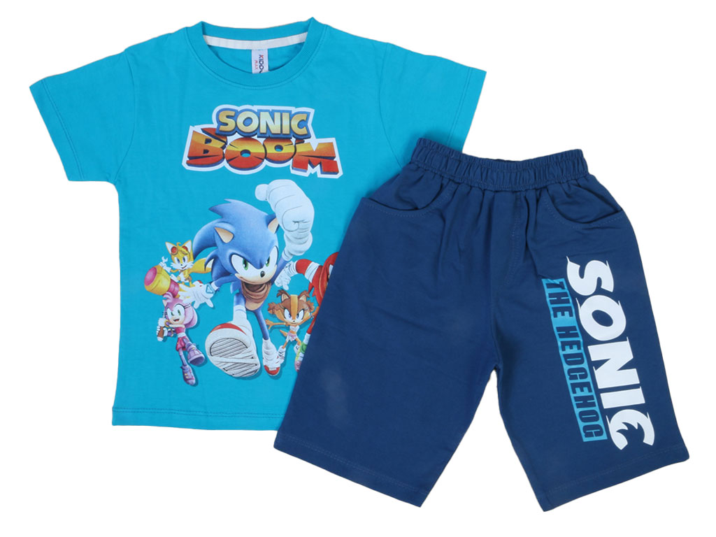 تیشرت و شلوارک راحتی پسرانه سونیک kido max