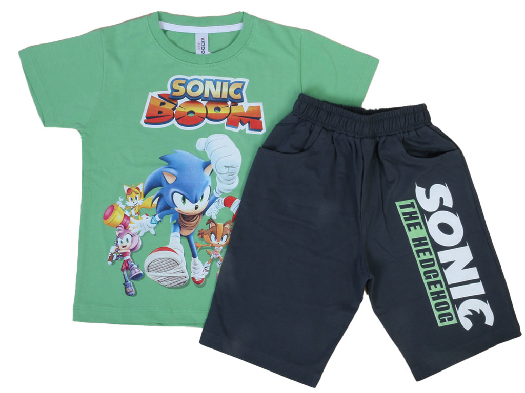 تیشرت و شلوارک راحتی پسرانه سونیک kido max