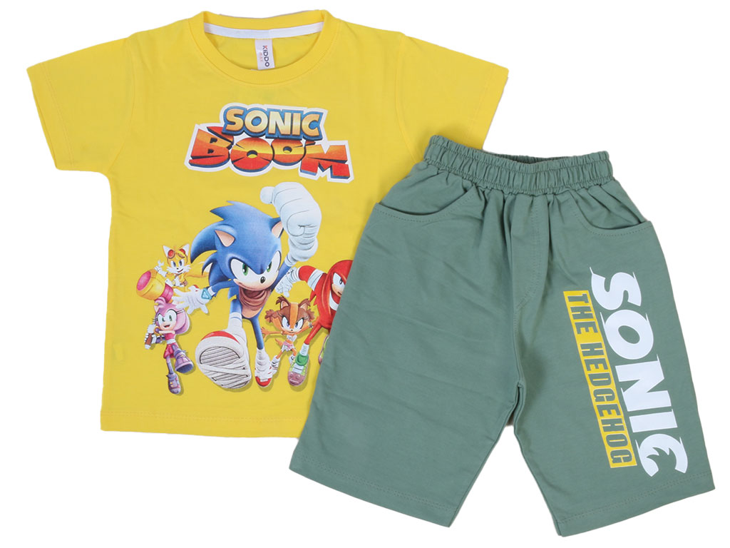 تیشرت و شلوارک راحتی پسرانه سونیک kido max