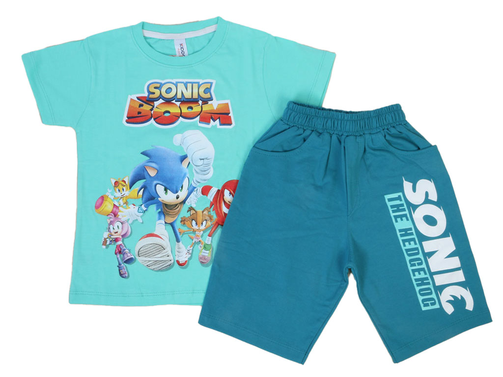تیشرت و شلوارک راحتی پسرانه سونیک kido max