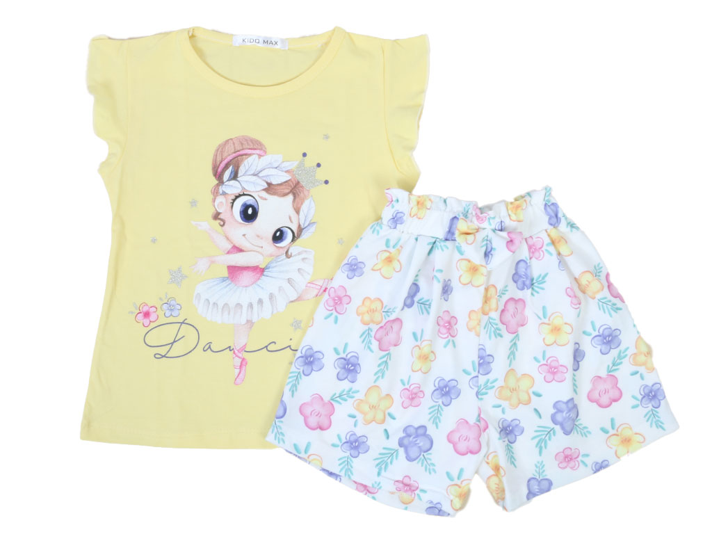 تیشرت و شلوارک راحتی دخترانه kido max