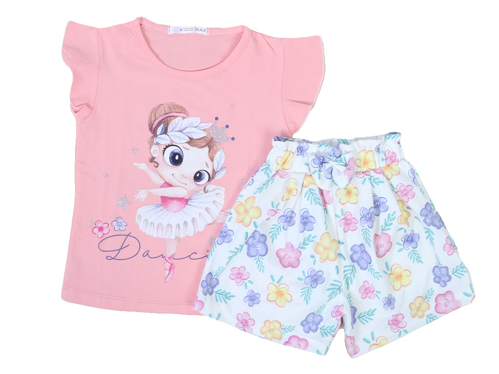 تیشرت و شلوارک راحتی دخترانه kido max