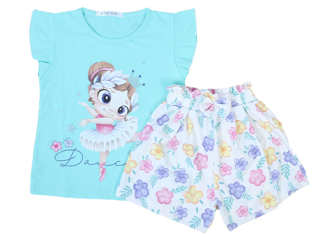 تیشرت و شلوارک راحتی دخترانه kido max