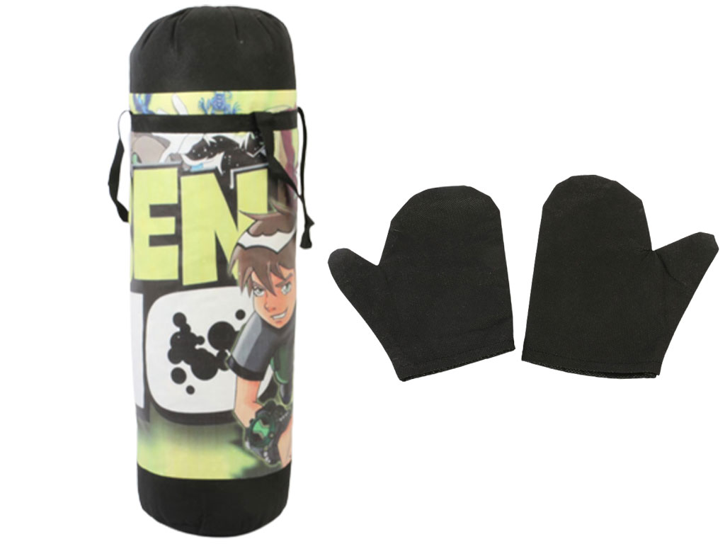 کیسه بوکس بزرگ با دستکش بچه گانه