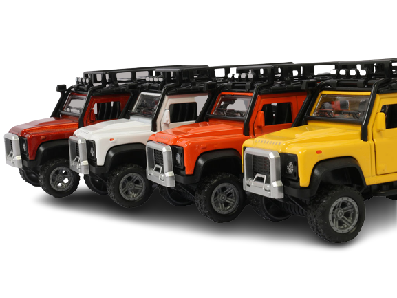 ماشین  لندرور فلزی عقب کش موزیکال اسباب بازی