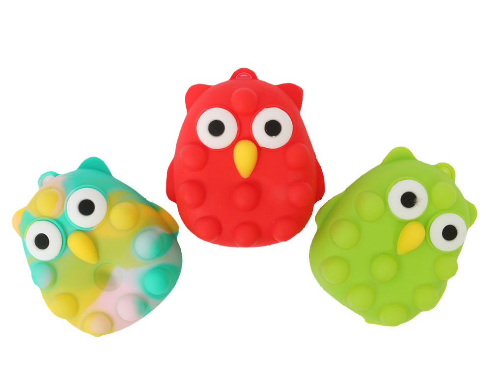 فیجت ضد استرس مدل پاپ ایت  سه بعدی طرح جغد چراغ دار