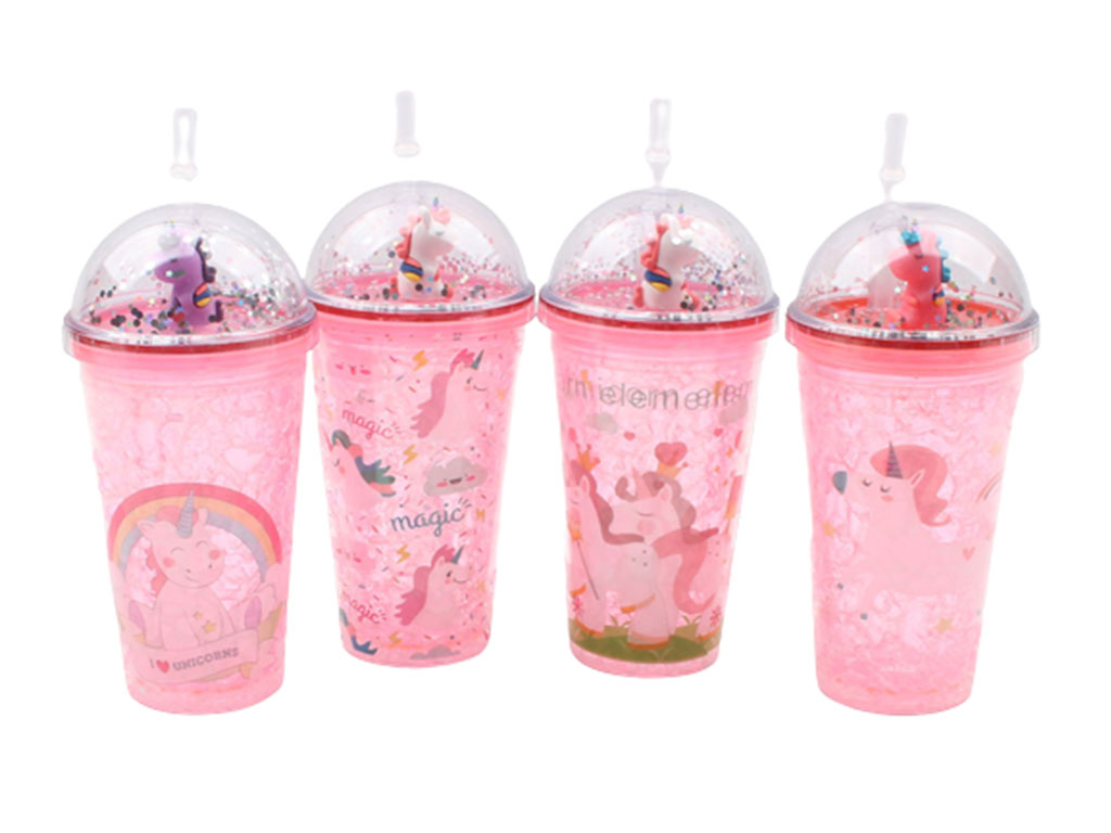 لیوان اسموتی نی دار اسب تک شاخ عروسکی