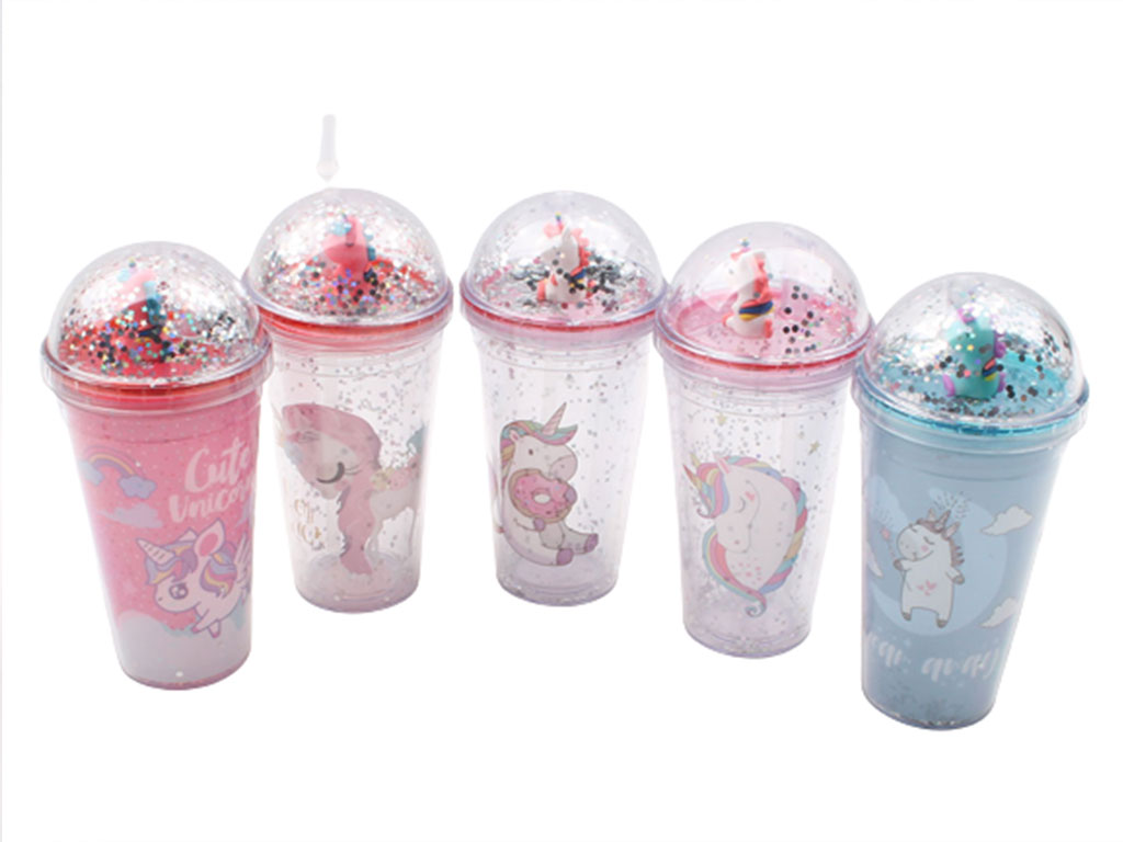 لیوان اسموتی نی دار اسب تک شاخ عروسکی